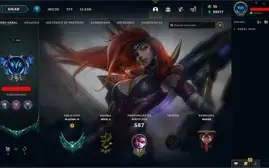 Conta LOL Platina 22K BP Todos os Champs + 185 Skins