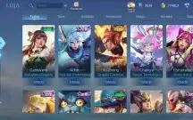 Conta mlbb com muitas skins raras