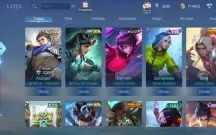 Conta mlbb com muitas skins raras