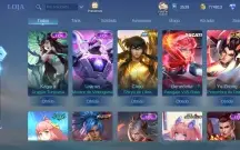 Conta mlbb com muitas skins raras