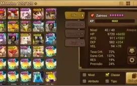 CONTA SUMMONERS WARS COM 8 NAT 5*