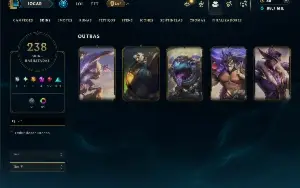 Mestre com TODOS os Champs e 238 Skins ( SUP / ADC )