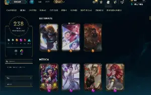 Mestre com TODOS os Champs e 238 Skins ( SUP / ADC )