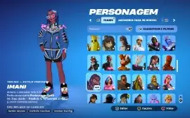 Conta de Fortnite c1 s7 com mais de 140 skins