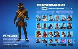 Conta de Fortnite c1 s7 com mais de 140 skins