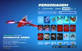Conta de Fortnite c1 s7 com mais de 140 skins