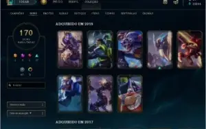 Todos os Champ,170 Skins