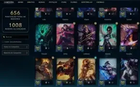 Conta LOL com todas as skins