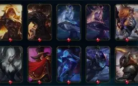 Conta LoL Unranked (MMR PLAT1) - TODOS campeões - 381 Skins