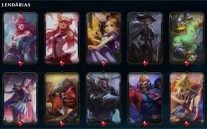 Conta LoL Unranked (MMR PLAT1) - TODOS campeões - 381 Skins