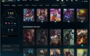 CONTA ALL CHAMPIONS, UNRANKED, 189 SKINS