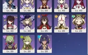 Genshin impact, ar 55, nilou, childe, raiden shogun, xiao