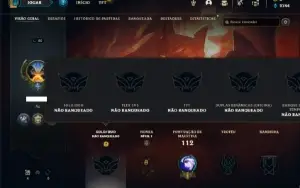 Conta Unranked com 36 Champs e 22 Skins + 1 Fragmento
