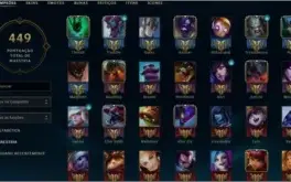 Conta League of Legends Diamante V- 135 Campeões- 196 Skins