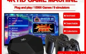X6 duplo sem fio 2.4g game console 15000 + jogos para ps1/gb