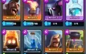 Clash royale lv 9, 45 cartas, 6k gold, arena 7