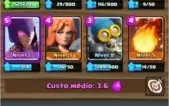Clash royale lv 9, 45 cartas, 6k gold, arena 7