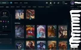 CONTA PRATA 2 COM 30 PDL , 112 CHAMPS E 57 SKINS +2 ESPOLIOS
