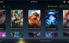 CONTA 85 SKINS; R$1800 GASTOS; DONO ÚNICO; 100K ESSENCIAS