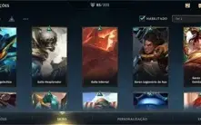 CONTA 85 SKINS; R$1800 GASTOS; DONO ÚNICO; 100K ESSENCIAS
