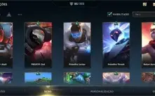 CONTA 85 SKINS; R$1800 GASTOS; DONO ÚNICO; 100K ESSENCIAS