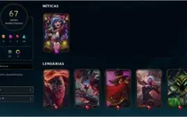 Conta plat4 67 skins (5 Lendarias,19 Épicas)