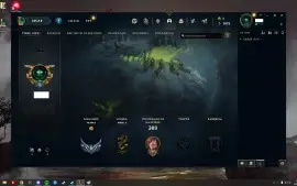 Conta lol falta 13 campeões, 113 skins, recompensa gratis...
