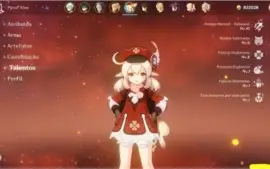 AR 55 XIAO + LANÇA DE JADE - ZHONGLI - KLEE C1 - MONA C1