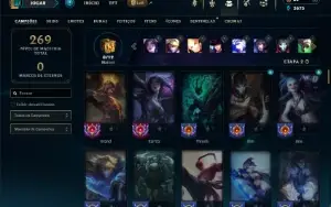 Platina 4 com 95 Champs e 58 Skins ( SUP / ADC )