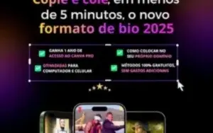 Bio estilo NETFLIX Imã de clientes
