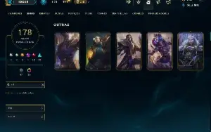 Unranked com TODOS os champs e 178 Skins ( ADC / JG / MID )
