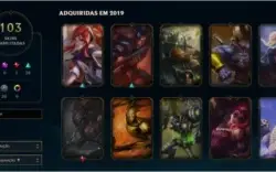 Conta Lol Platina 3 103 skins rzye triunfante