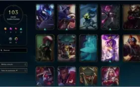 Conta Lol Platina 3 103 skins rzye triunfante