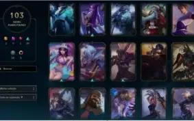 Conta Lol Platina 3 103 skins rzye triunfante
