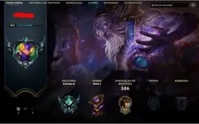 Conta Lol Platina 3 103 skins rzye triunfante