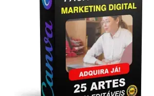 Pack Canva Marketing Digital Vol 5 - 25 Artes Editáveis