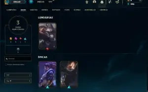Unranked com 41 Champs e 3 Skins ( ADC / MID / JG )