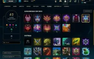 Unranked com 41 Champs e 3 Skins ( ADC / MID / JG )