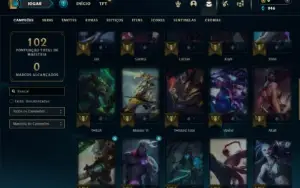 Unranked com 41 Champs e 3 Skins ( ADC / MID / JG )