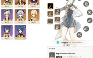 CONTA GENSHIN AR56 ⭐SHOGUN LUZ DO CORTADOR, XIAO DE JADE⭐E+