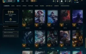 Unranked com 50 Champs e 28 Skins
