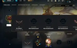 Unranked com 50 Champs e 28 Skins