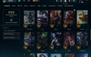 Unranked com 50 Champs e 28 Skins
