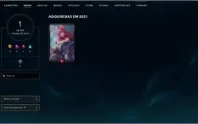 Conta Mono Ahri com Skin lendária(Florescer espiritual)