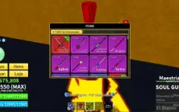 Conta BloxFruits -Lvl Máximo -CDK -Soul Guitar -Fruta Mamute