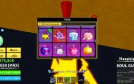 Conta BloxFruits -Lvl Máximo -CDK -Soul Guitar -Fruta Mamute