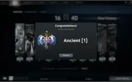 Conta Dota 2 Ancient 1 Battlepass 600