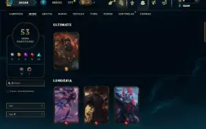 Bronze 4 com 95 Champs e 53 Skins