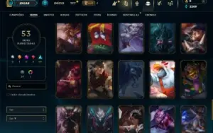 Bronze 4 com 95 Champs e 53 Skins