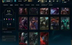 Bronze 4 com 95 Champs e 53 Skins